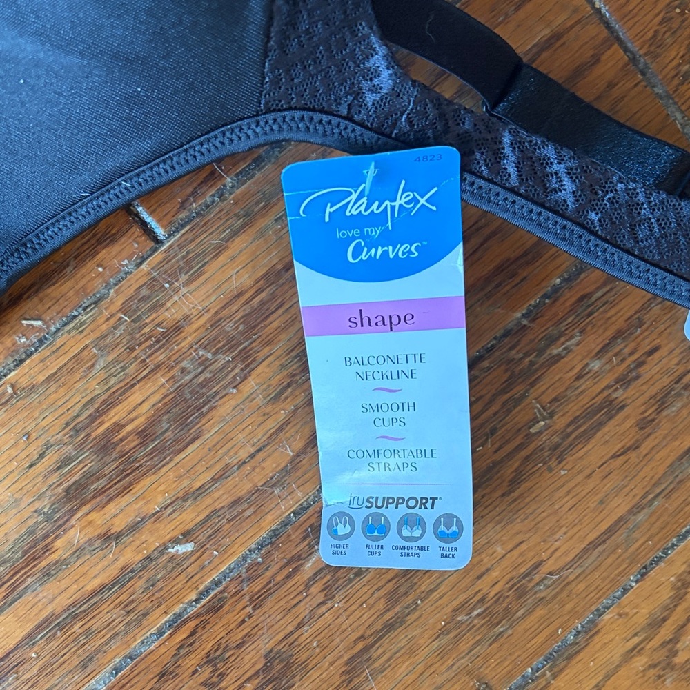 Playtex Black Seamless Molded Underwire Bra - Picture 2 of 5